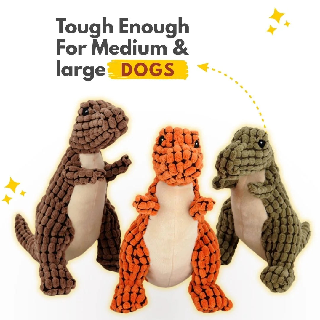 Dino Plush Squeaker Toy for Dogs