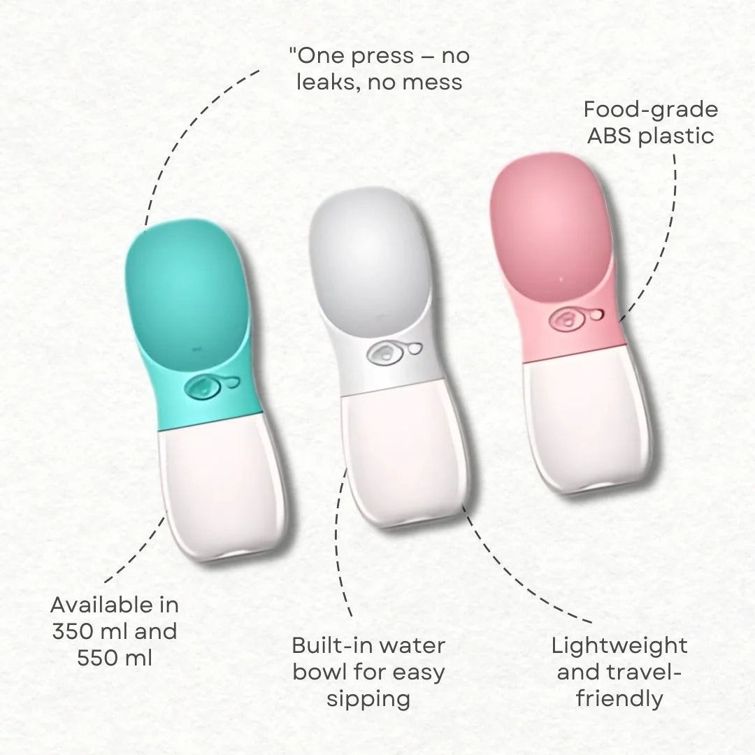 Smart Travel Bottle for Dogs & Cats