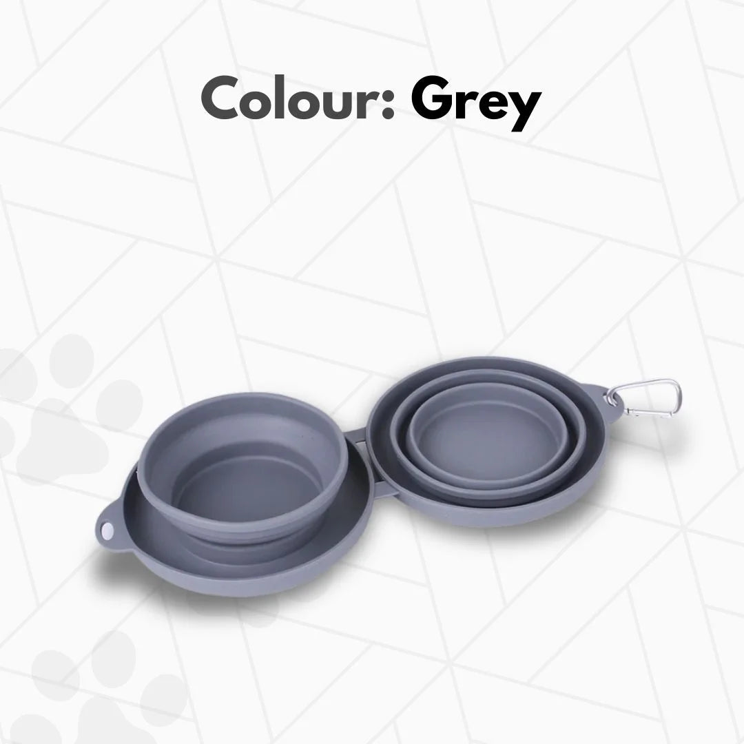 Foldable Double Bowl — Food + Water Anywhere