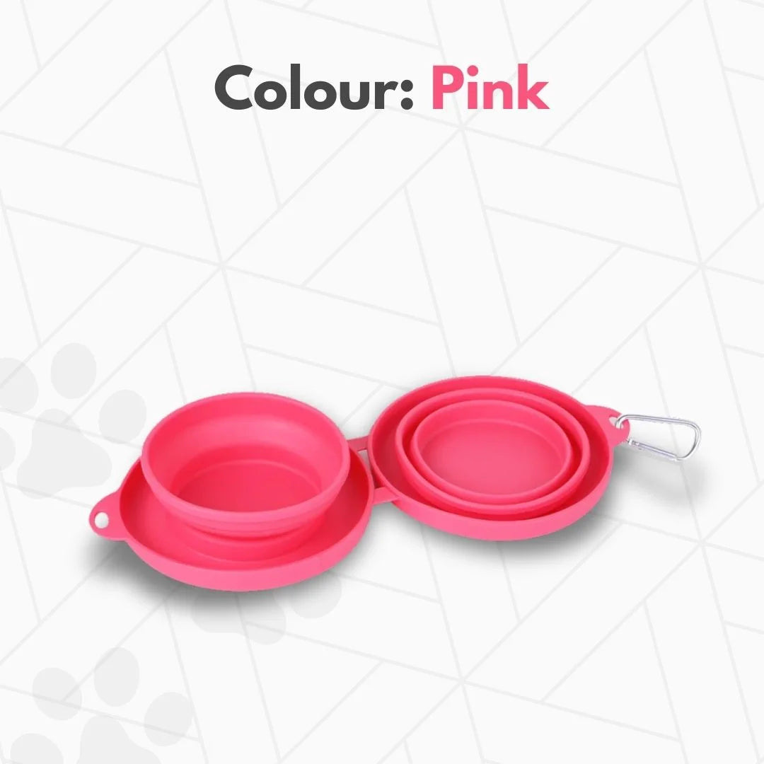 Foldable Double Bowl — Food + Water Anywhere