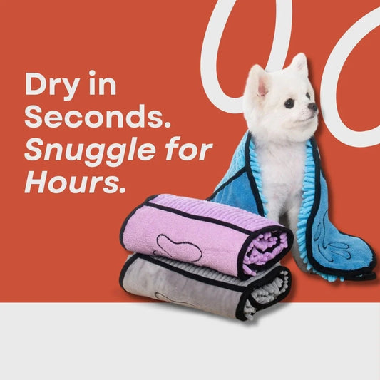 Super Absorbent Pet Towel β Dry Faster, Cuddle Sooner