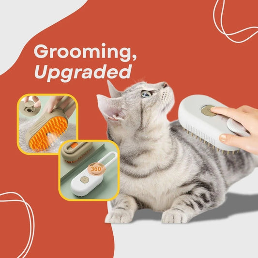 Steam Grooming Brush β For Softer, Happier Coats