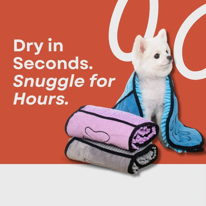 Super Absorbent Pet Towel — Dry Faster, Cuddle Sooner